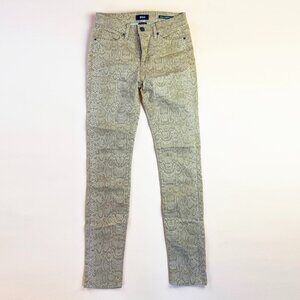 BDG High Rise Cigarette Ankle Tan Snakeskin Print Jeans - 27x30